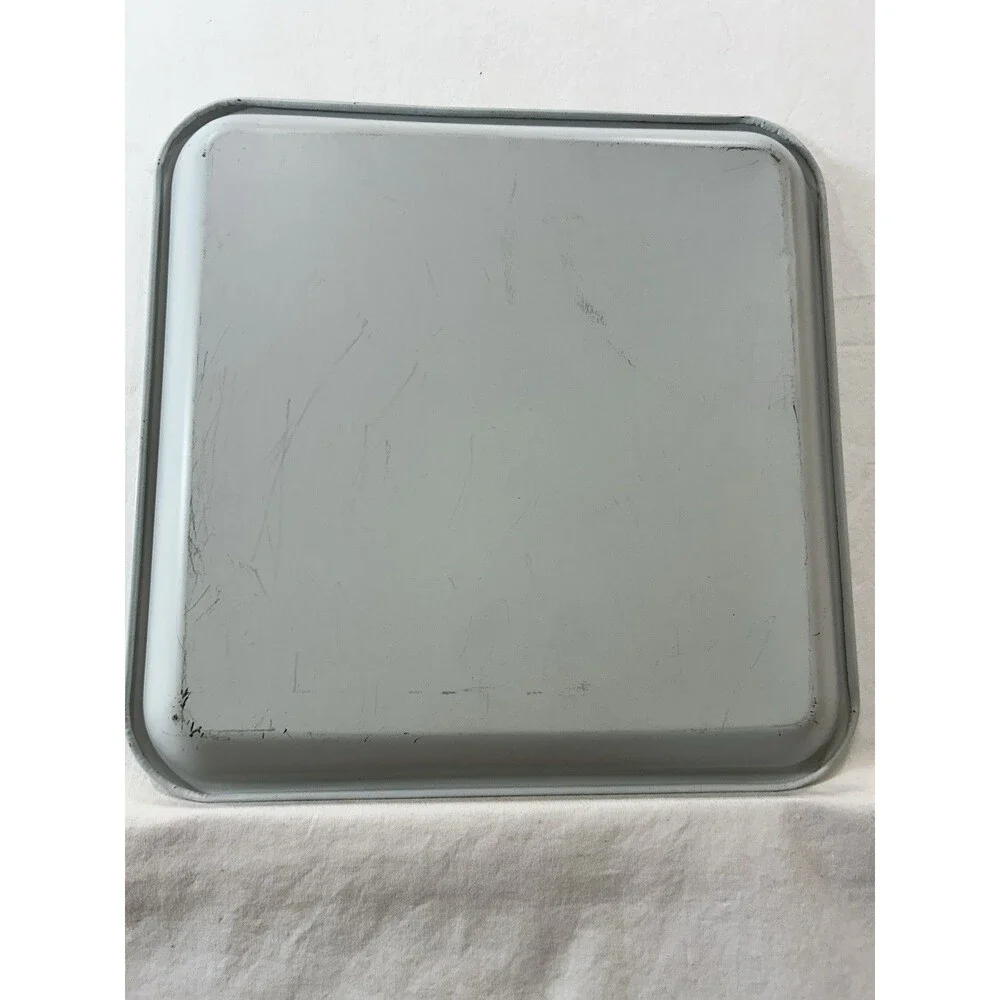 Maxey Rooster Metal Serving Tray Farm House Decor Kitchen Vintage MCM Black Gold